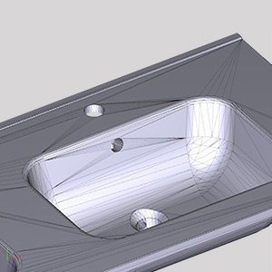 Plan vasque 3D